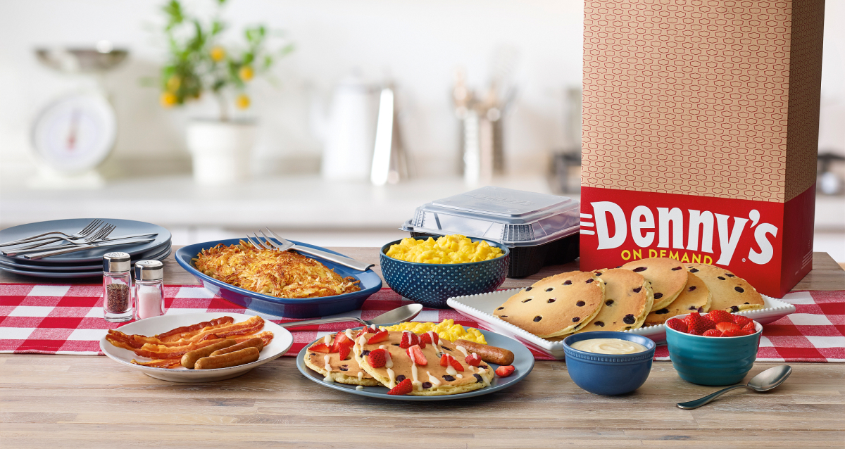 Denny's Take out with packaging