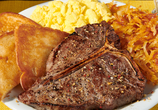 Denny's T-Bone Steak & Eggs