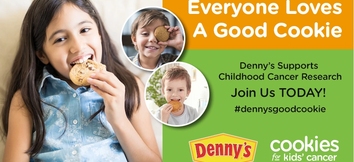 Denny's cookies for kids' cancer