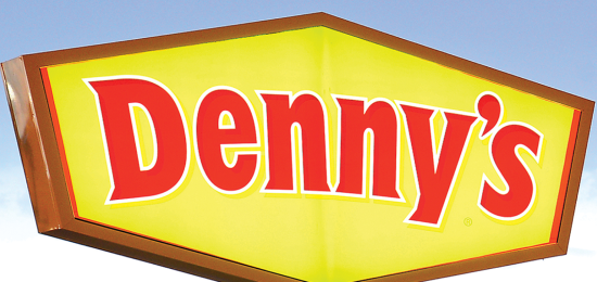 Denny's, Post St, San Francisco restaurant sign