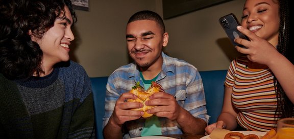 Group of young adults at a table