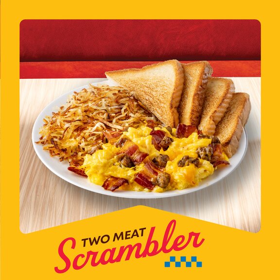 Denny's Two Meat Scrambler