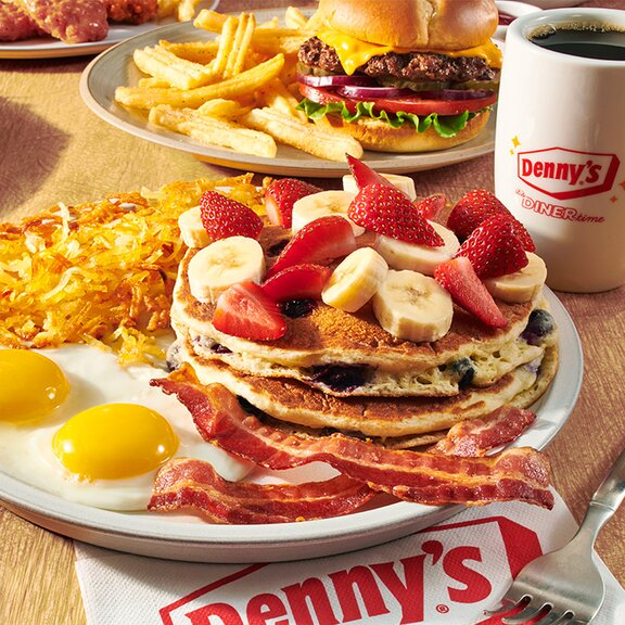 Denny's Double Berry Banana Pancake Slam